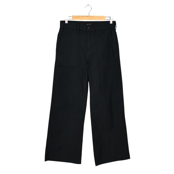 J.Crew Camp Pocket Wide Leg Pant Black Size 25 NWT - Picture 1 of 7